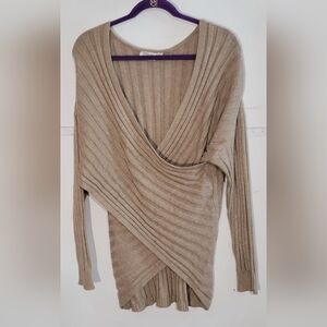 RD Style Conscious Women's Tan Twist Sweater